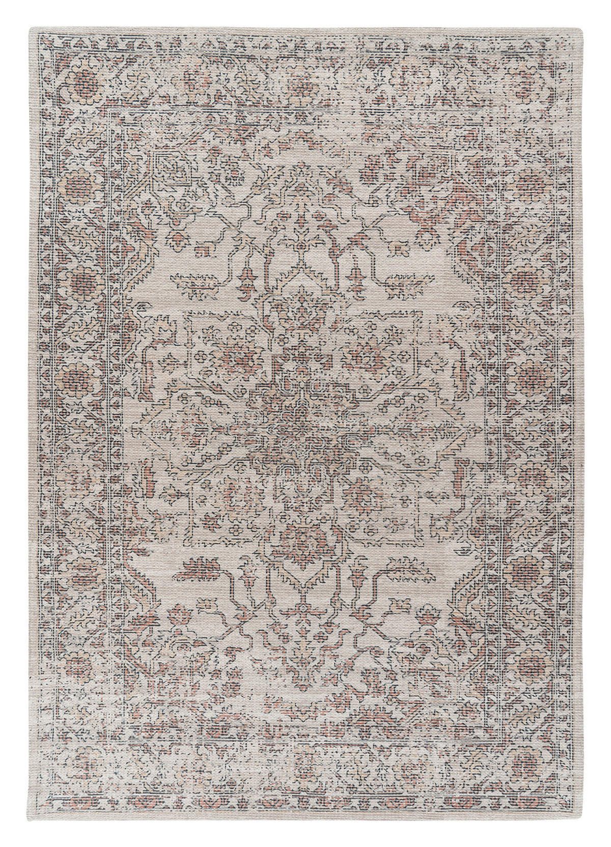 Kayoom Flachflorteppich Perry 325 beige B/L: ca. 160x230 cm Perry 325 - beige (160,00/230,00cm) - Kayoom