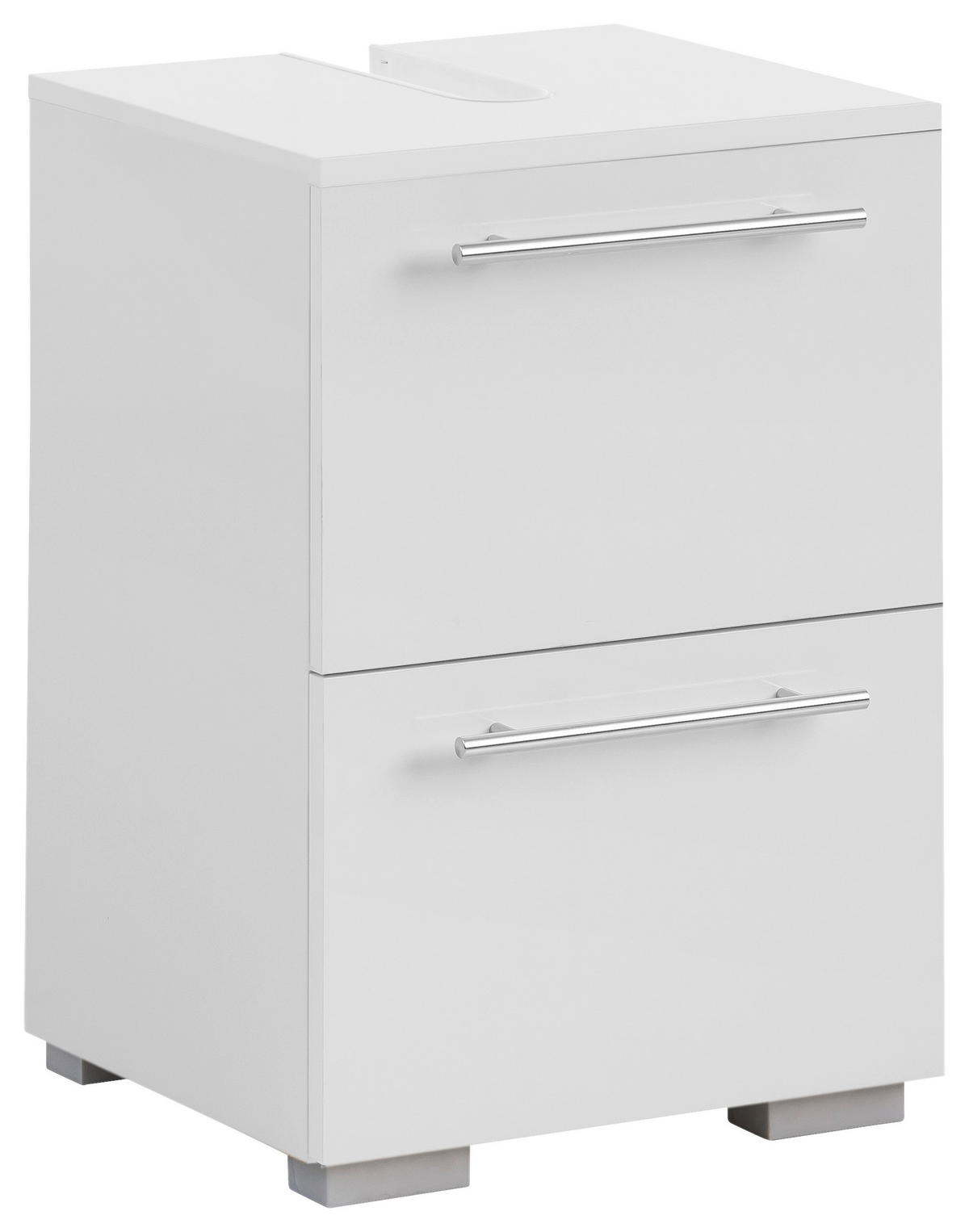 Waschbeckenunterschrank Carlos perlweiß Optik B/H/T: ca. 40,2x59,1x35 cm Carlos - (40,20/59,10/35,00cm) - Möbelpartner