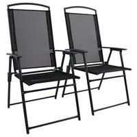 VCM Gartenstuhl-Set anthrazit Aluminium B/H/T: ca. 61x105x56 cm Gartenstuhlset - anthrazit (61,00/105,00/56,00cm) - VCM