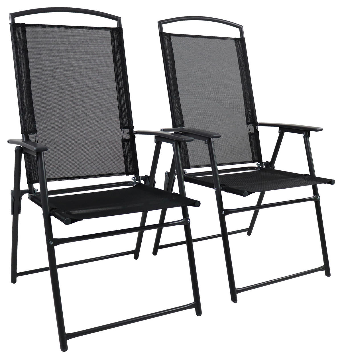 VCM Gartenstuhl-Set anthrazit Aluminium B/H/T: ca. 61x105x56 cm Gartenstuhlset - anthrazit (61,00/105,00/56,00cm) - VCM