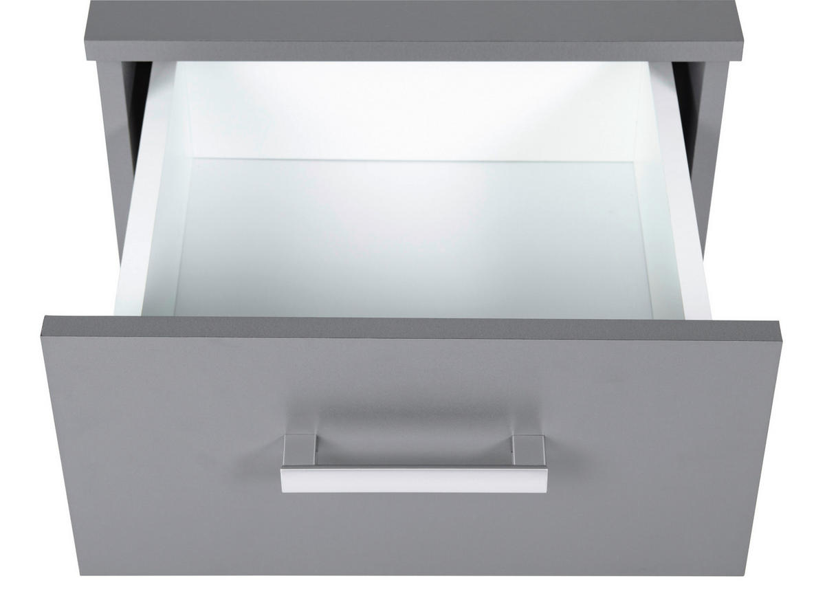 Kommode Elenzio Grafitgrau Optik B/H/T: ca. 41,2x50,8x40 cm Elenzio - (41,20/50,80/40,00cm) - Inter Link