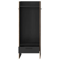 Garderobenschrank Bueno Basalt Nox Oak Nachbildung B/H/T: ca. 70x189x37 cm Bueno - Basalt (70,00/189,00/37,00cm) - xonox.home
