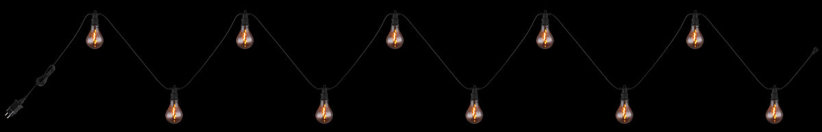 GLOBO LED-Lichterkette VERA Rauch B/H/T: ca. 8x12x750 cm VERA - Rauch/mattschwarz (8,00/12,00/750,00cm) - GLOBO