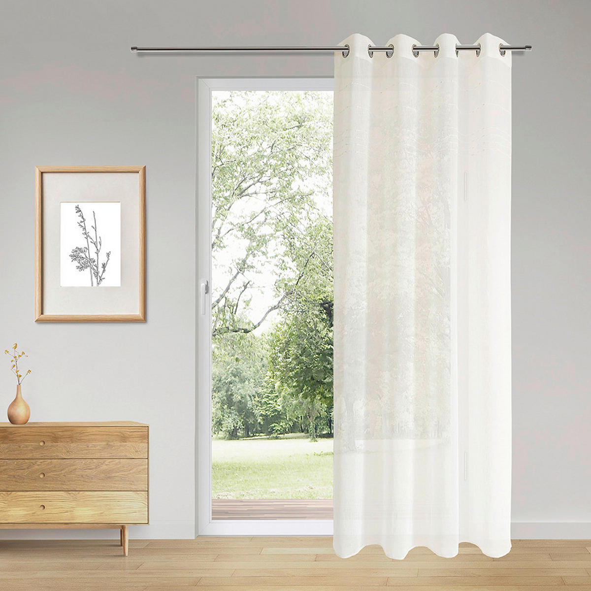 Ösenvorhang Heidelberg offwhite B/L: ca. 140x245 cm Heidelberg - offwhite (140,00/245,00cm)
