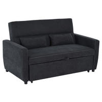 Schlafsofa 833-834 schwarz B/H/T: ca. 148x89x82 cm 833-834 - schwarz (148,00/89,00/82,00cm) - HOMCOM
