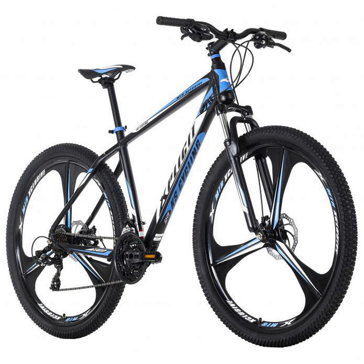 KS-Cycling Mountain-Bike Xplicit 581M  29 Zoll Rahmenhöhe 53 cm 21 Gänge schwarz schwarz ca. 29 Zoll Xplicit - blau/schwarz - KS-Cycling