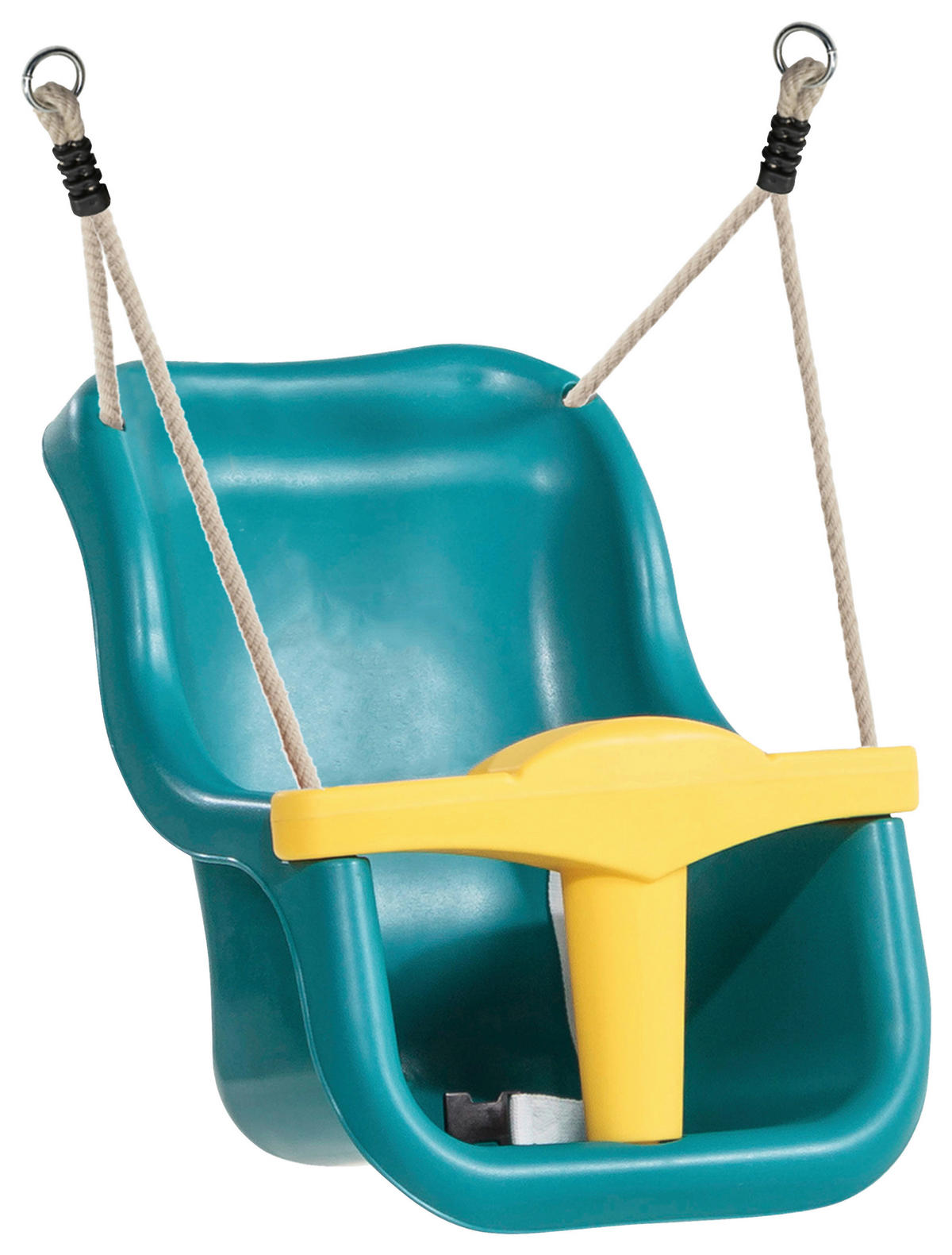 AXI Babyschaukel braun B/H/L: ca. 124x130x103 cm Babyschaukel Braun mit Sitz - braun/gelb (103,00/124,00/130,00cm) - AXI