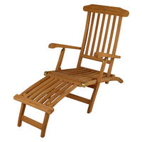 VCM Gartenliege Florentine braun Holz B/H/L: ca. 60x90x160 cm Florentine - braun (160,00/60,00/90,00cm) - VCM