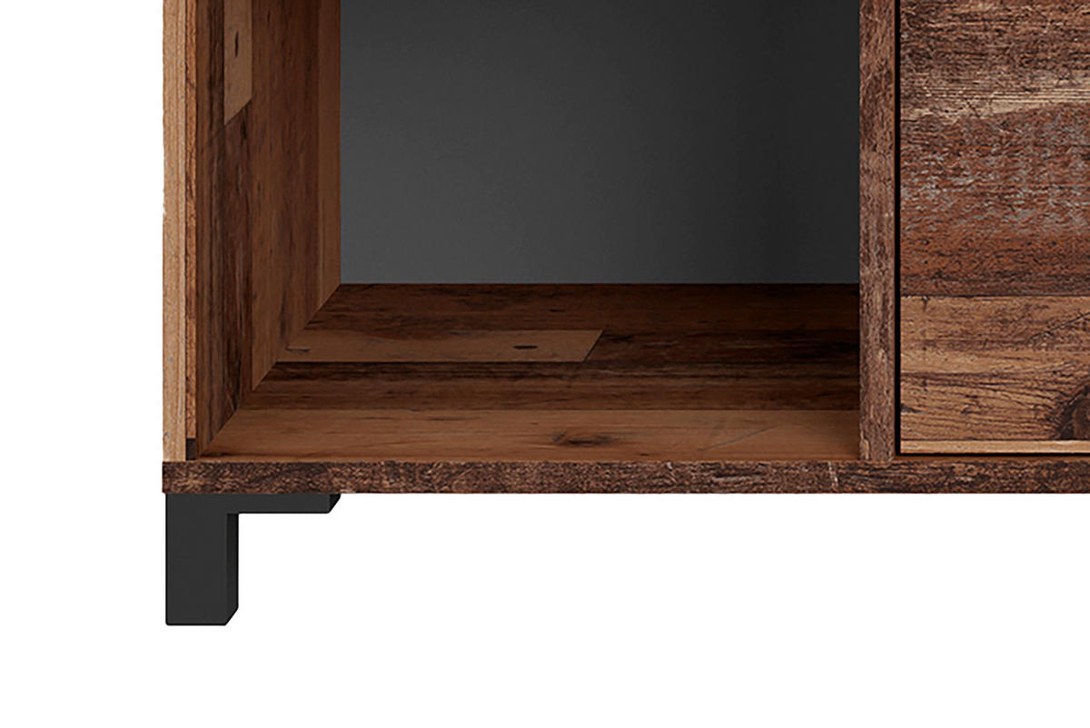 Sideboard JACKSON Eiche Old Wood Nachbildung anthrazit B: ca. 160 cm JACKSON - Eiche/anthrazit (160,00cm) - byLIVING
