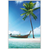 The Wall Bilderrahmen weiß Kunststoff B/L: ca. 61x91,5 cm Fotorahmen 61x91,5cm - weiß (61,00/91,50cm) - The Wall