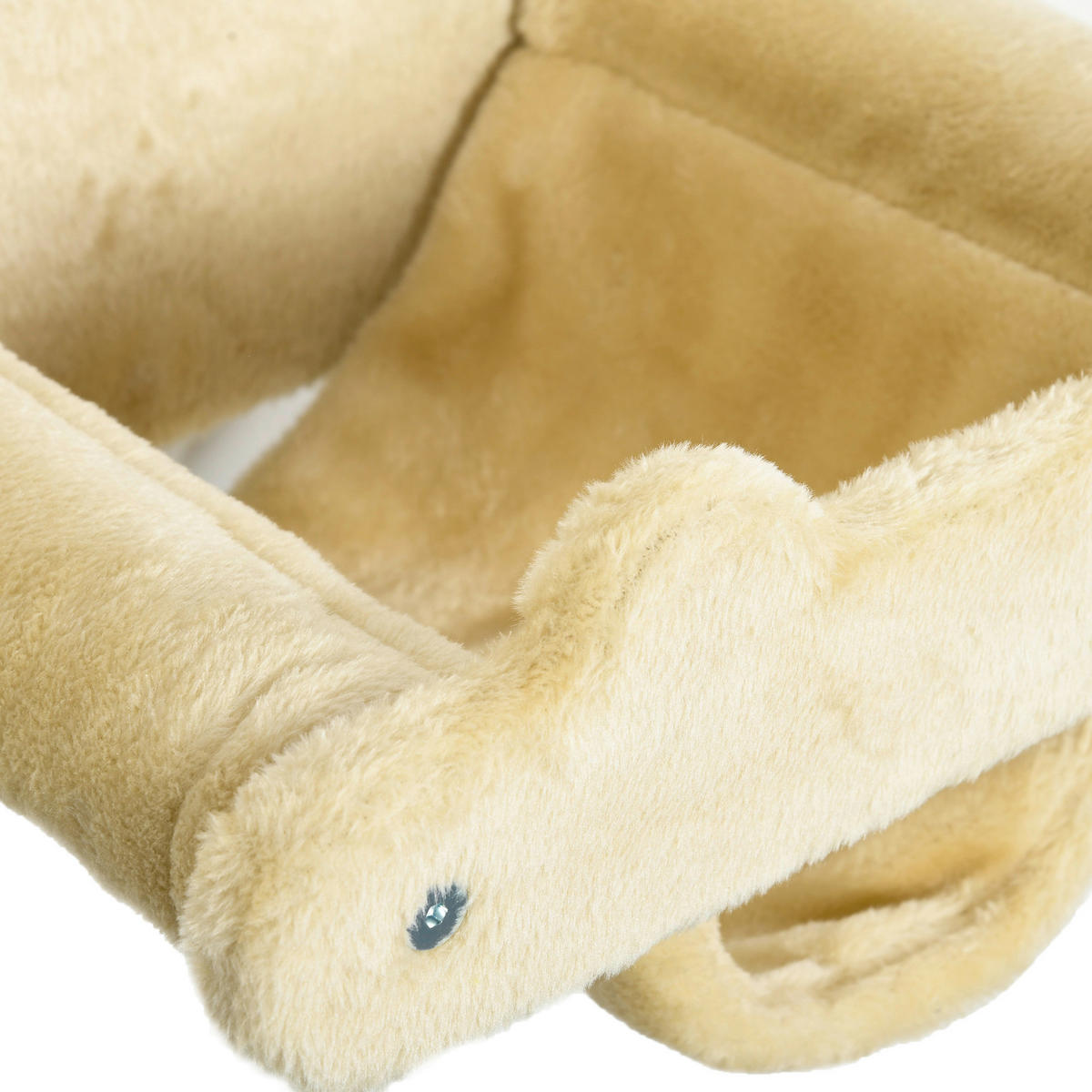 PawHut Katzen-Zubehör beige Edelstahl B/H/L: ca. 34x40x20 cm Katzentreppe - beige (20,00/34,00/40,00cm) - PawHut