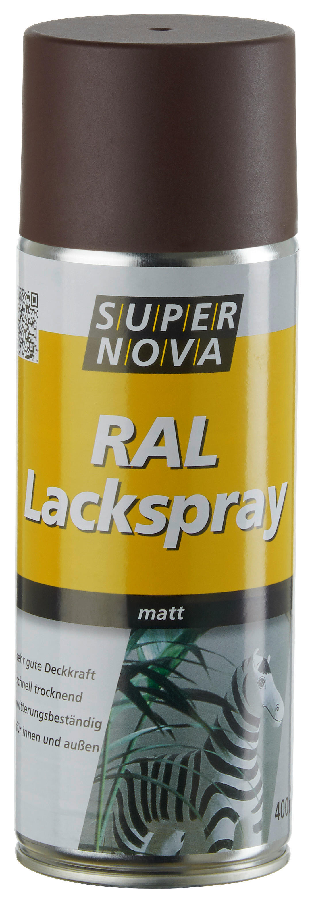 Super-Nova Lackspray schokobraun matt ca. 0,4 l Lackspray 400ml - schokobraun (400ml) - Super-Nova