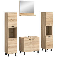 Badezimmer-Set BOSTON Eiche Sonoma Nachbildung B/H/T: ca. 137x186x33 cm BOSTON - Eiche (137,00/186,00/33,00cm) - xonox.home
