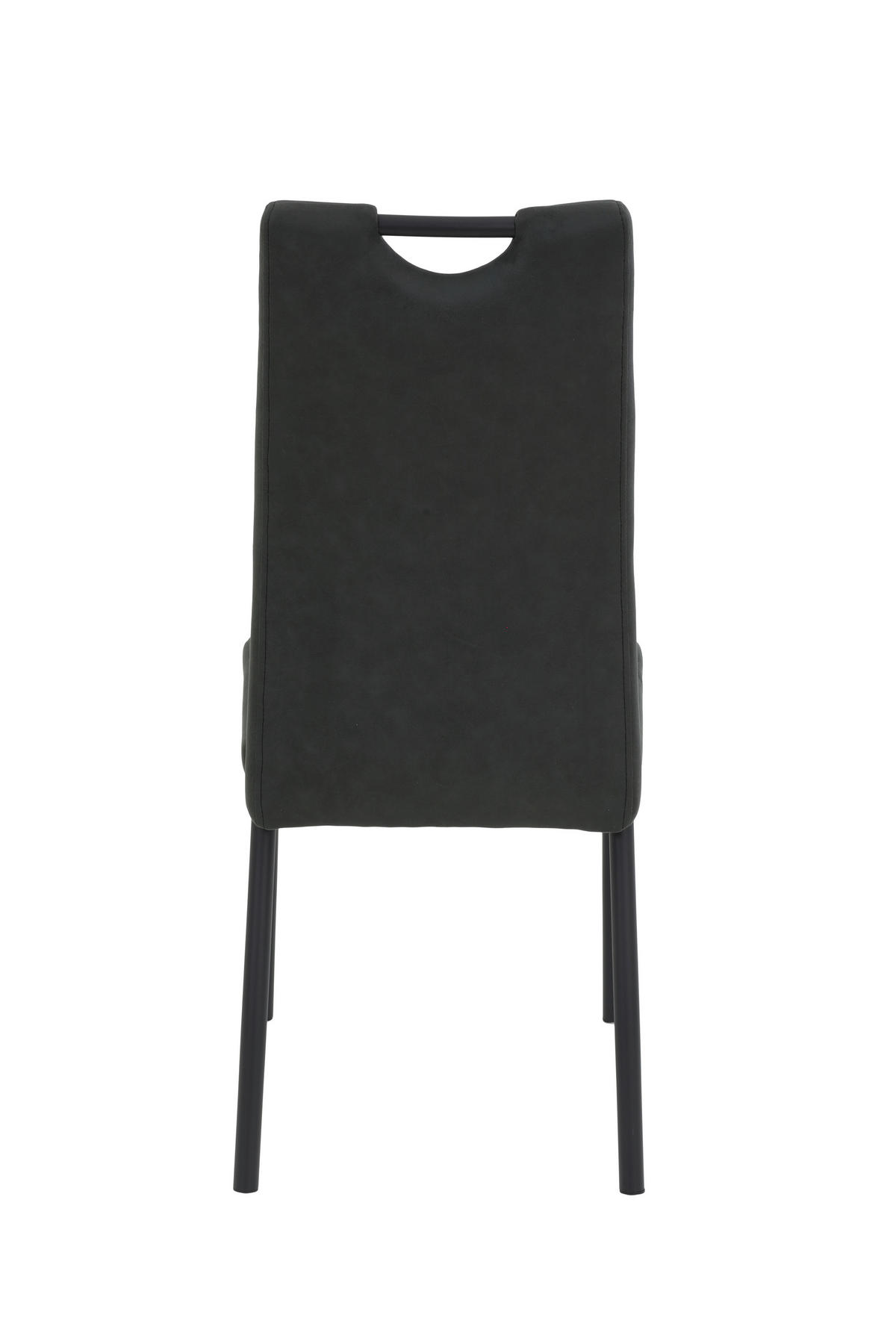 Stuhl Petra anthrazit Microfaser B/H/T: ca. 43x99x61 cm Petra - schwarz/anthrazit (43,00/99,00/61,00cm)