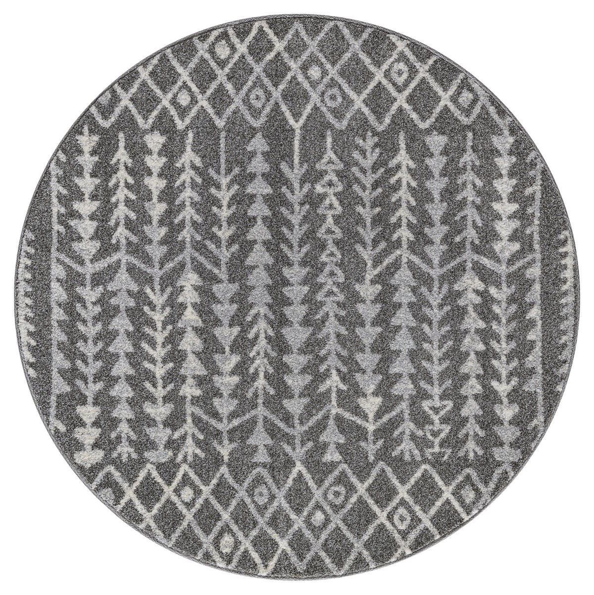 Sanat Teppich anthrazit B/L: ca. 150x150 cm Teppich_Boho_8204_150x150 - anthrazit (150,00/150,00cm) - Sanat