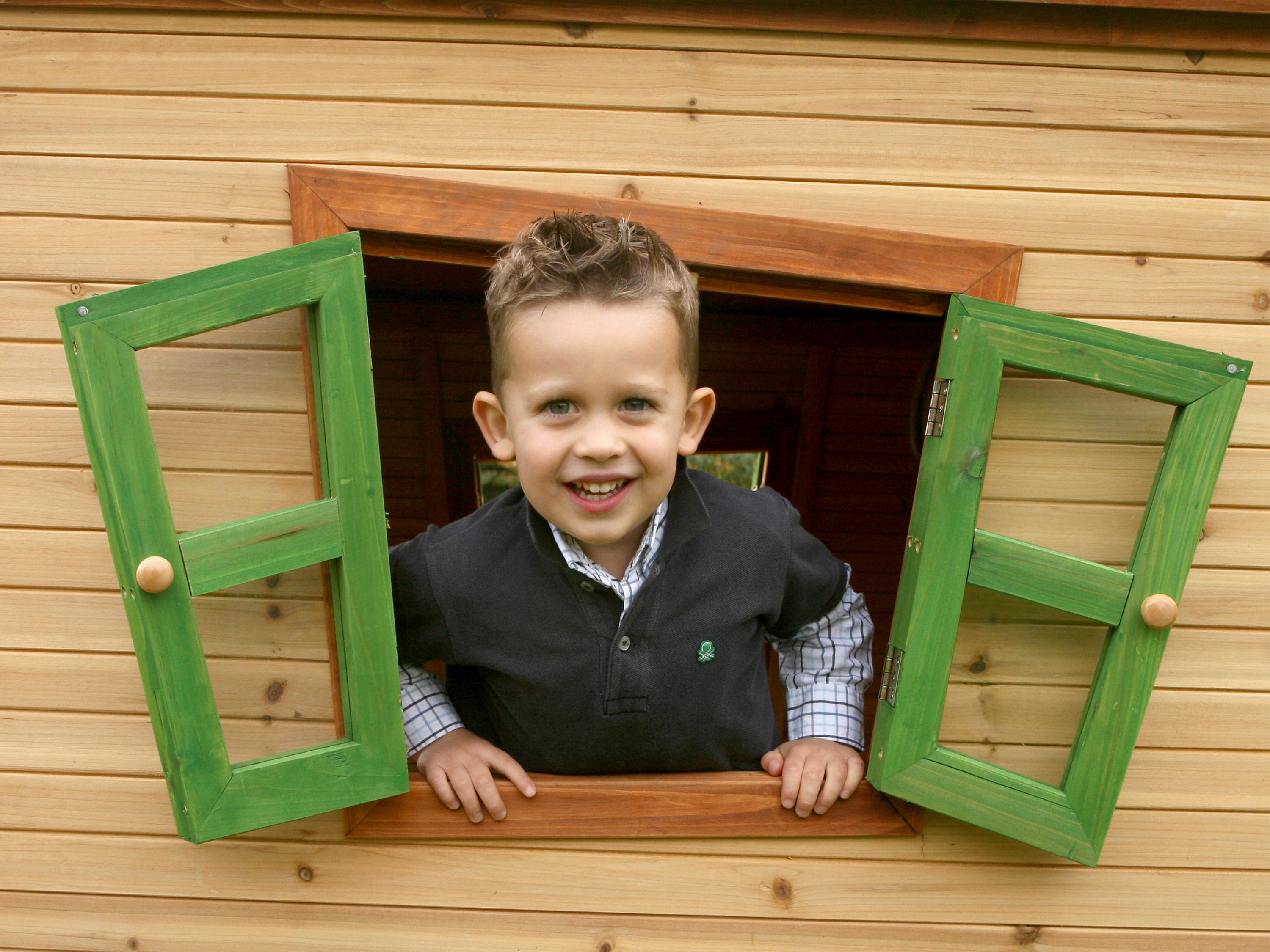 AXI Spielhaus Lisa braun B/H/L: ca. 220x...