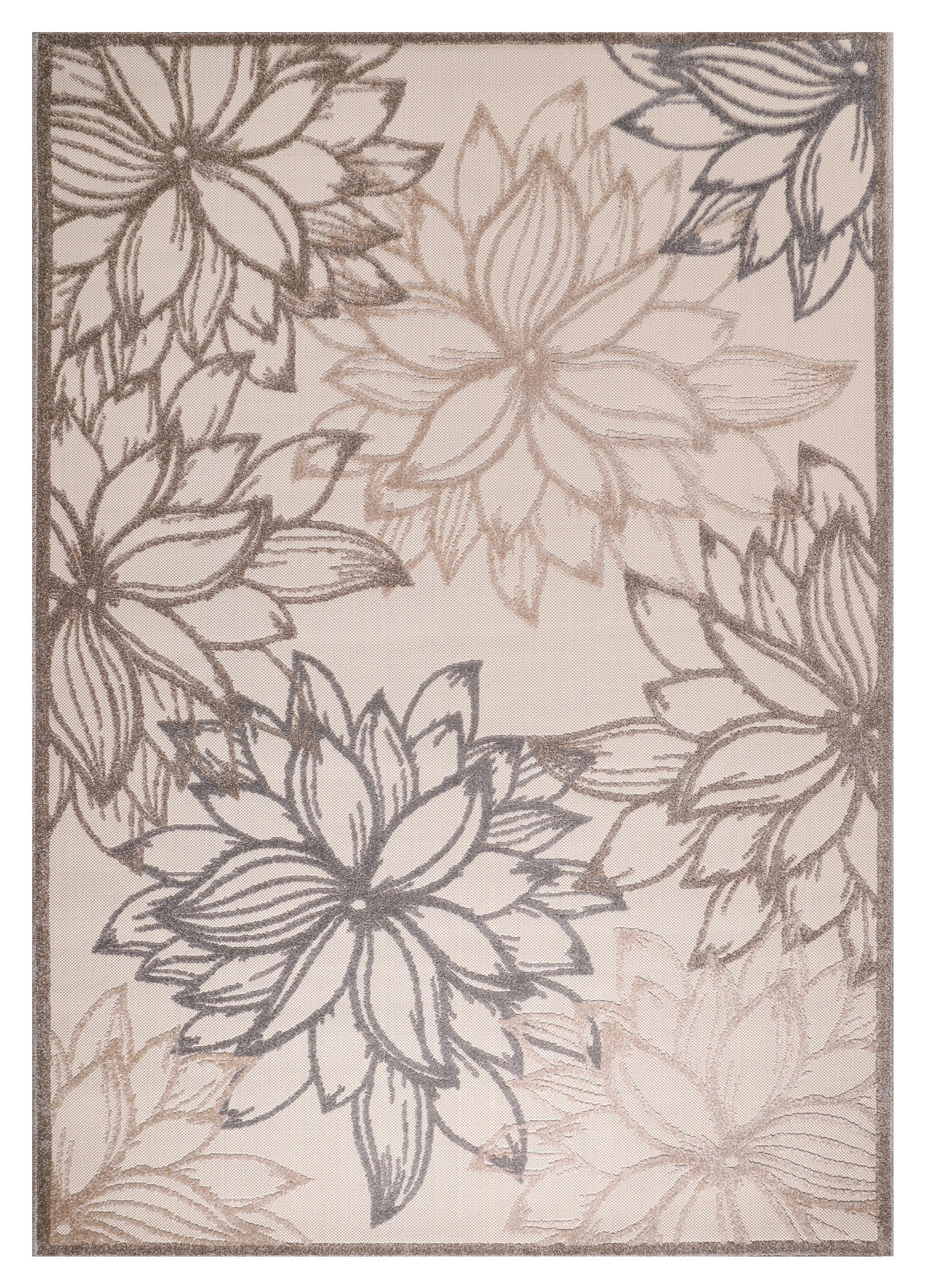 Sanat Outdoorteppich FLORAL creme B/L: ca. 160x230 cm FLORAL - creme (160,00/230,00cm) - Sanat