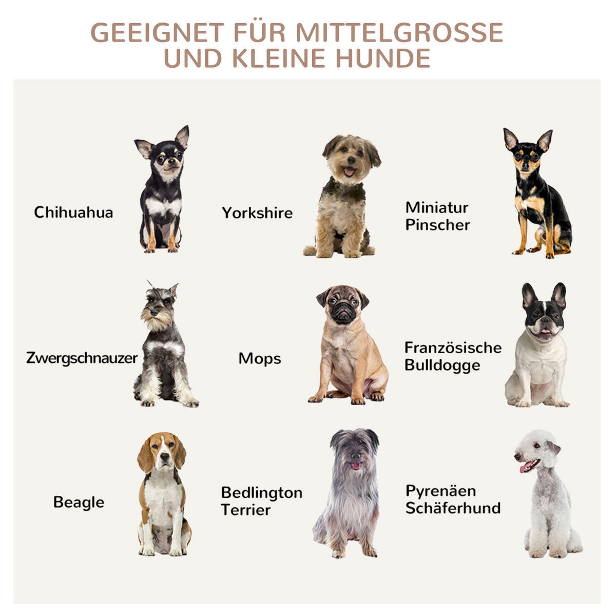 PawHut Hunde-Zubehör weiß Edelstahl B/H/L: ca. 50x80x56,5 cm Hundekäfig - weiß (56,50/50,00/80,00cm) - PawHut