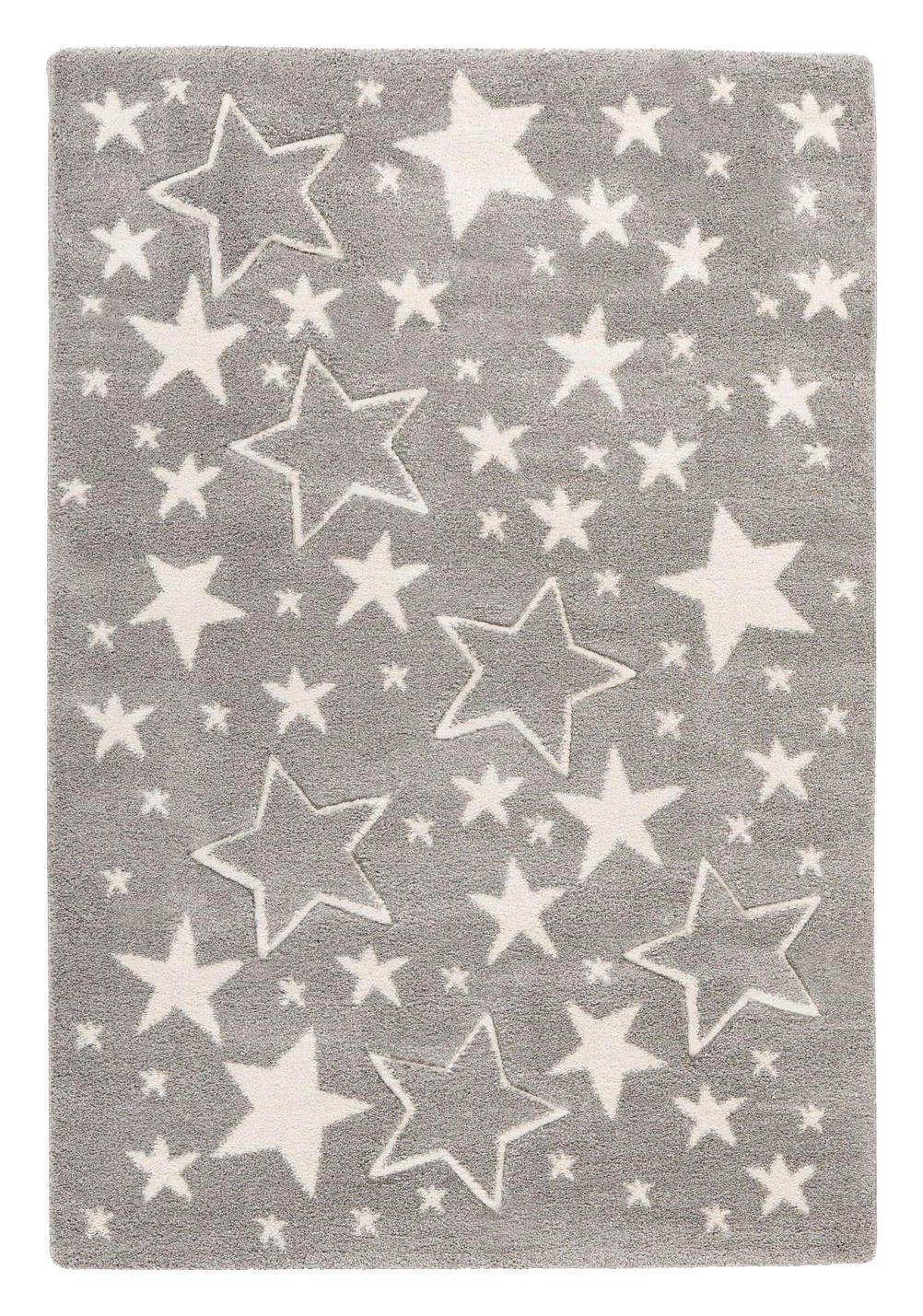 Kayoom Kurzflorteppich Australia - Tamworth silber B/H/L: ca. 80x1,6x150 cm Australia - Tamworth - silber (150,00/80,00/1,60cm) - Kayoom