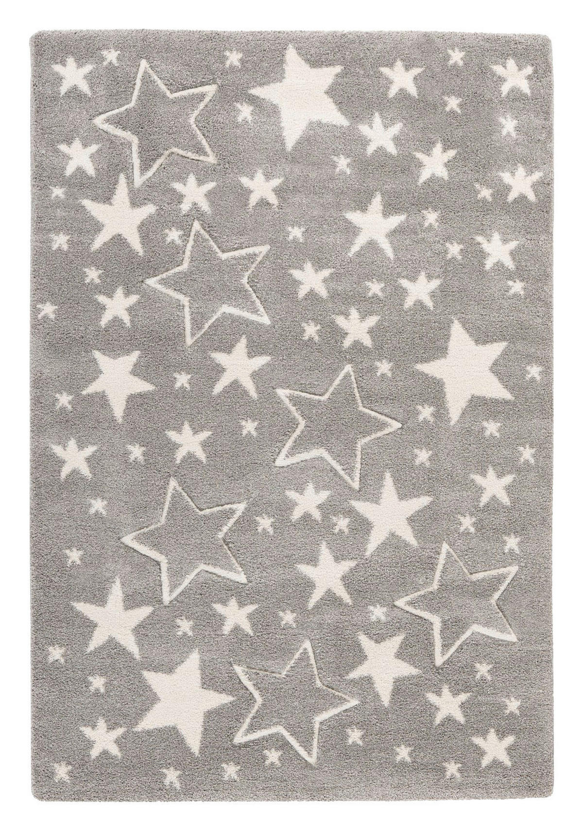 Kayoom Kurzflorteppich Australia - Tamworth silber B/H/L: ca. 80x1,6x150 cm Australia - Tamworth - silber (150,00/80,00/1,60cm) - Kayoom