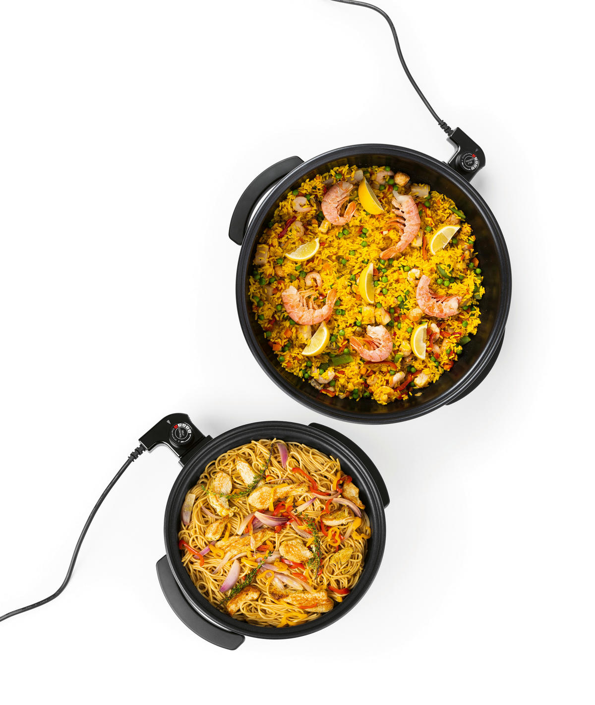 GOURMETmaxx Elektrische Party-Pfanne schwarz Edelstahl B/H/L: ca. 14,5x36x34,5 cm Elektrische_Party-Pfanne - schwarz (34,50/14,50/36,00cm) - GOURMETmaxx
