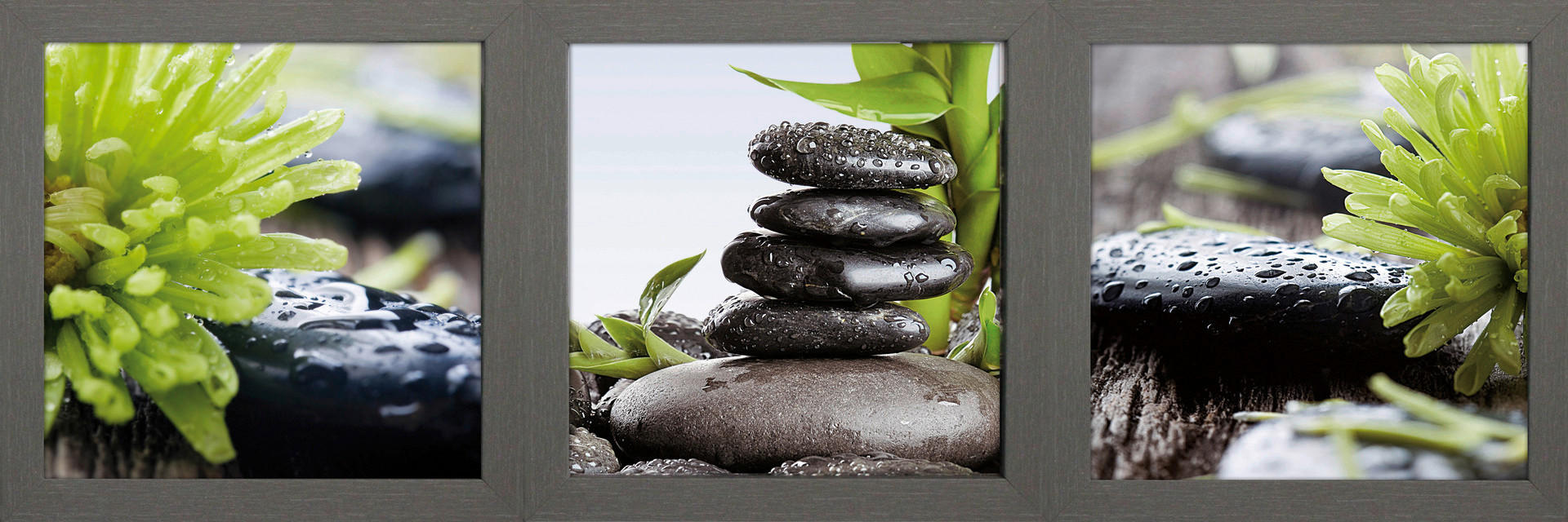 Bönninghoff Gerahmtes Bild Wellness B/L: ca. 23x23 cm Bilderset_Cheb_3tlg. - (23,00/23,00cm) - Bönninghoff
