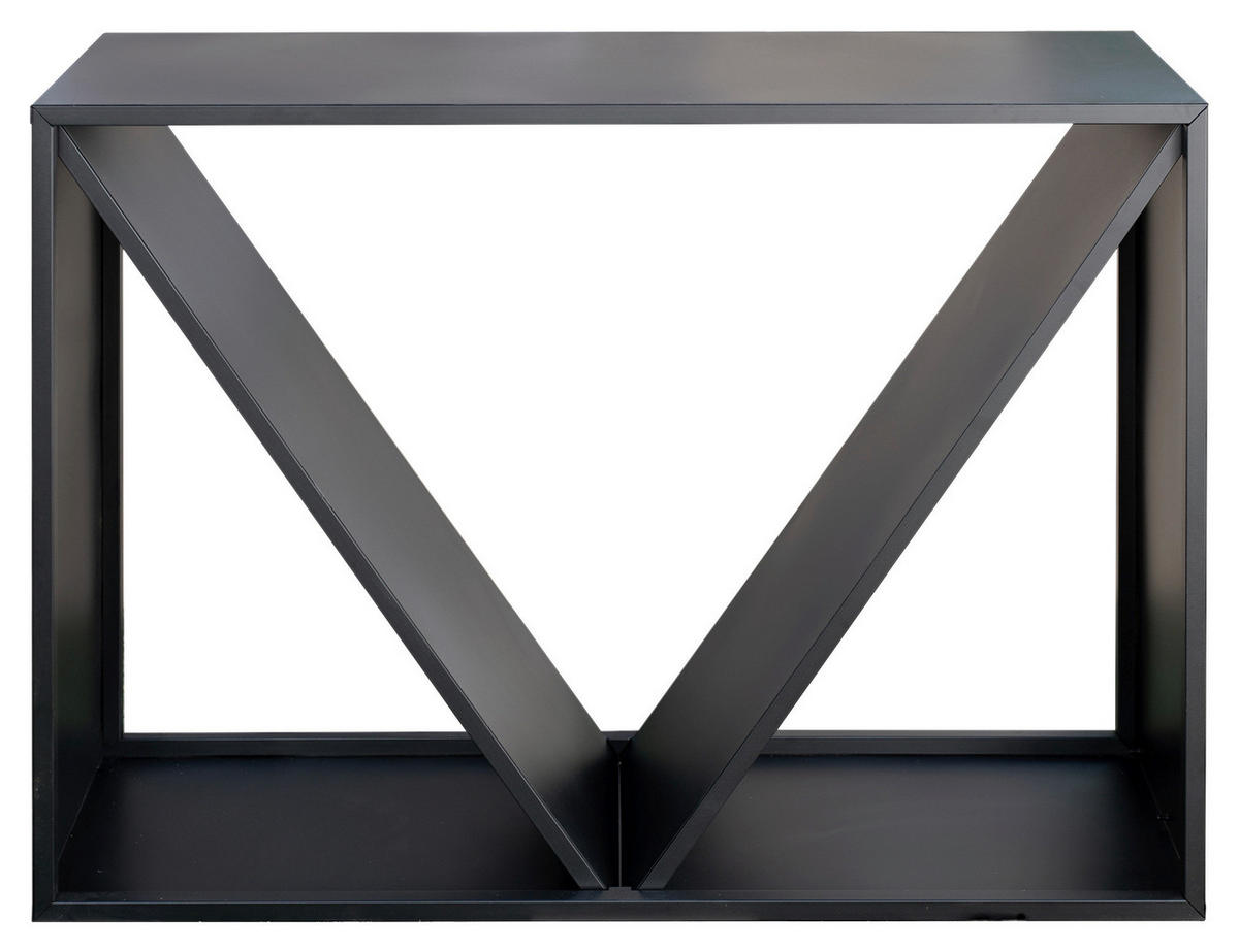 Westmann Kaminholzregal schwarz B/H/T: ca. 115x80x35 cm Kaminholzregal - schwarz (115,00/80,00/35,00cm) - Westmann
