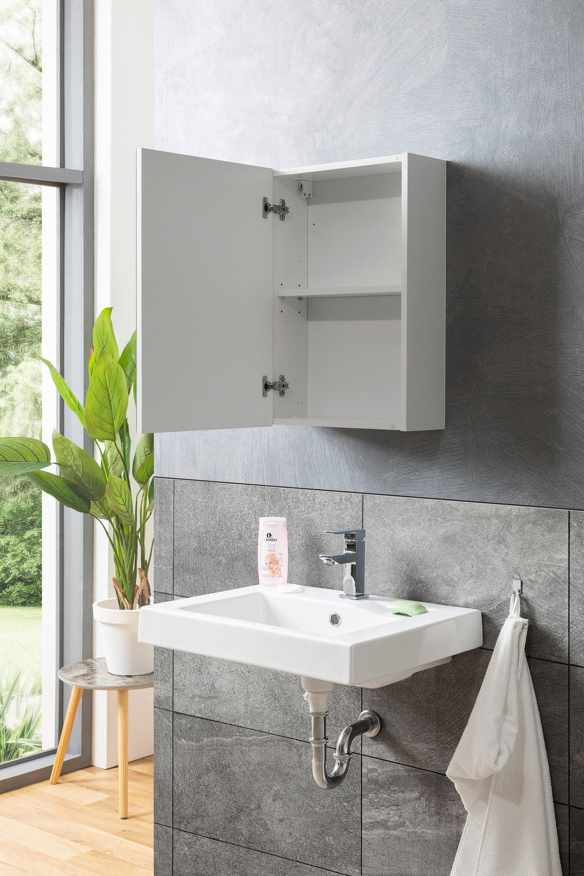 Spiegelschrank Solo 2 weiß B/H/T: ca. 38x60x16 cm Solo 2 - weiß (38,00/60,00/16,00cm)