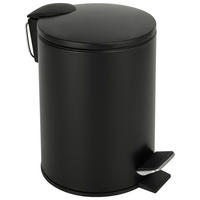 Treteimer schwarz Edelstahl H/D: ca. 23,5x16,8 cm ca. 2,6 l Treteimer_Pocoline 2,6l schwarz - schwarz (16,80/23,50cm) - POCOline