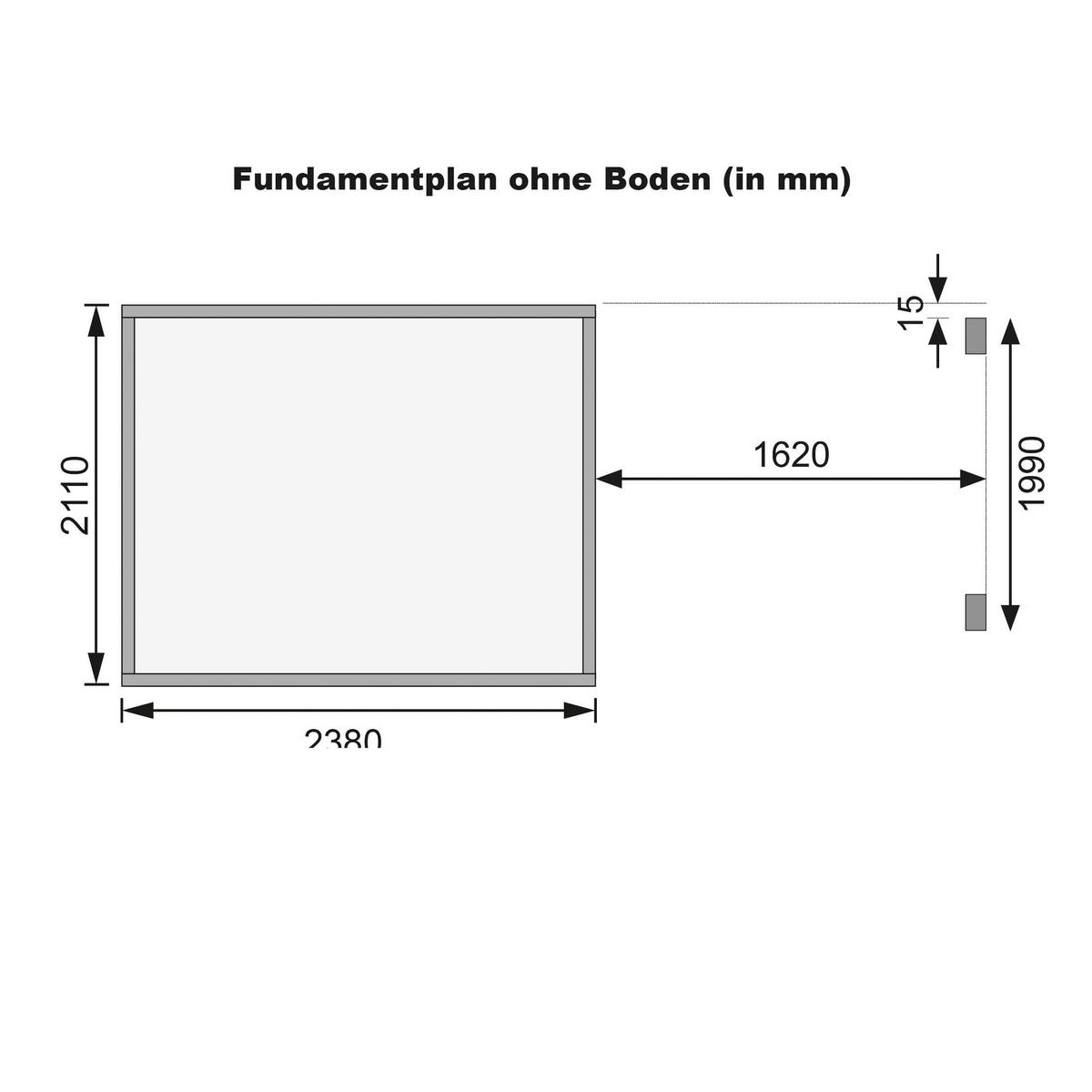 Karibu Gartenhaus Tony 2 mit Anbau B/H/T: ca. 242x220x214 cm Tony 2 mit Anbau - natur (242,00/220,00/214,00cm) - Karibu