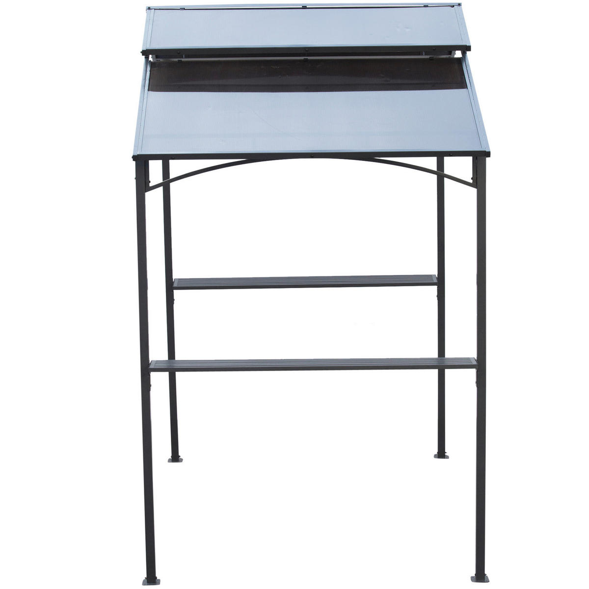 Outsunny Grillpavillon mit Flammschutzdach braun Stahl B/H/L: ca. 150x250x240 cm Grillpavillon_mit_Flammschutzdach - braun/schwarz (240,00/150,00/250,00cm) - Outsunny