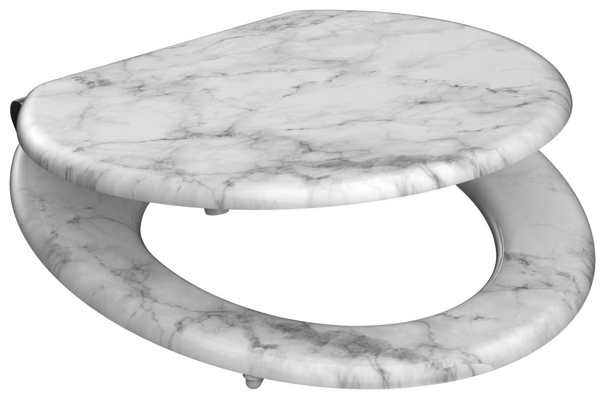 WC-Sitz MDF B/H/L: ca. 6,8x48,1x38,2 cm WC-Sitz_Marmor_Stone MDF - (38,20/6,80/48,10cm) - Eisl