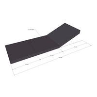 Grasekamp Auflagesessel anthrazit Polyester-Mischgewebe B/H/L: ca. 51x6x174 cm Auflagesessel - anthrazit (174,00/51,00/6,00cm) - Grasekamp