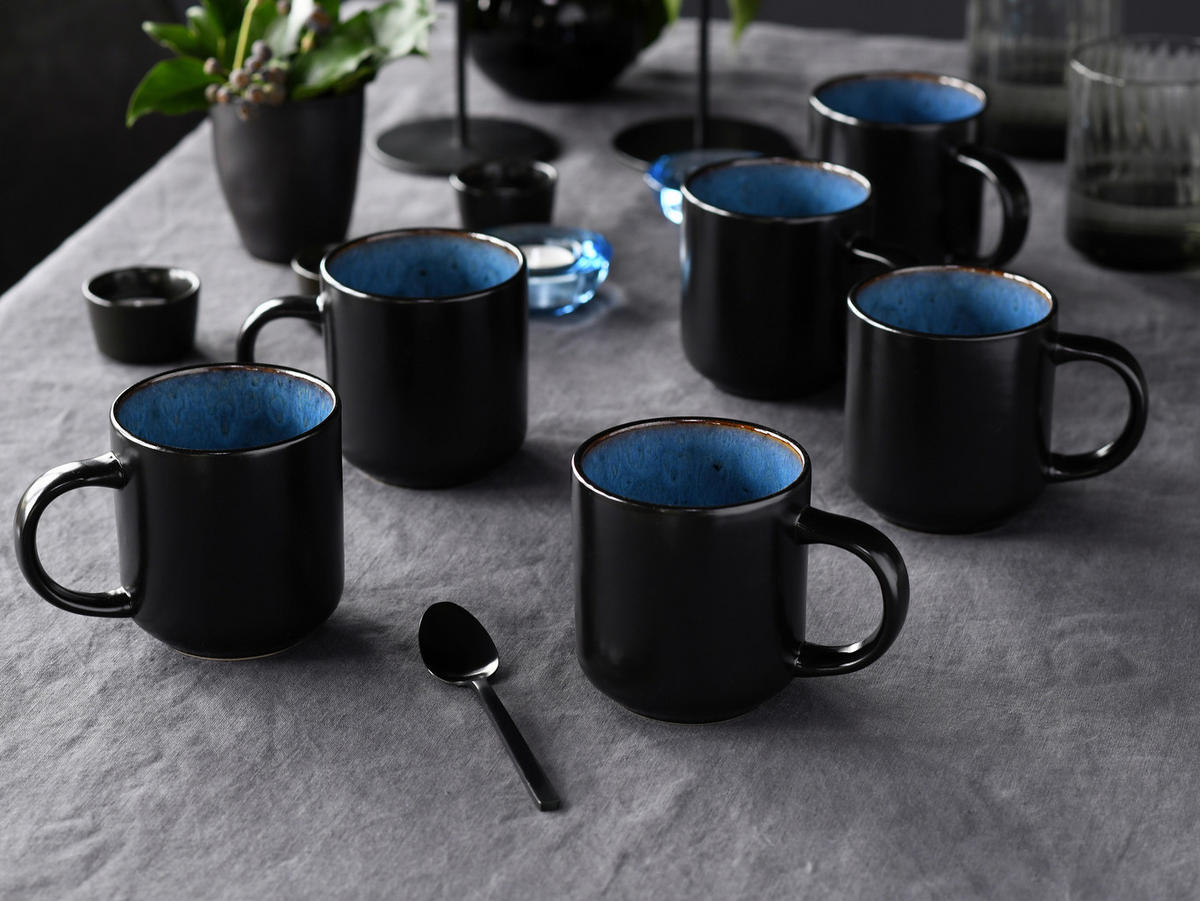 CreaTable Kaffeebecher Nordic Fjord Blue blau Steinzeug Nordic Fjord Blue - blau - CreaTable