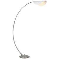 GLOBO Stehleuchte ROBLES - nickel matt/Opal (124,00/35,00/182,00cm) - GLOBO