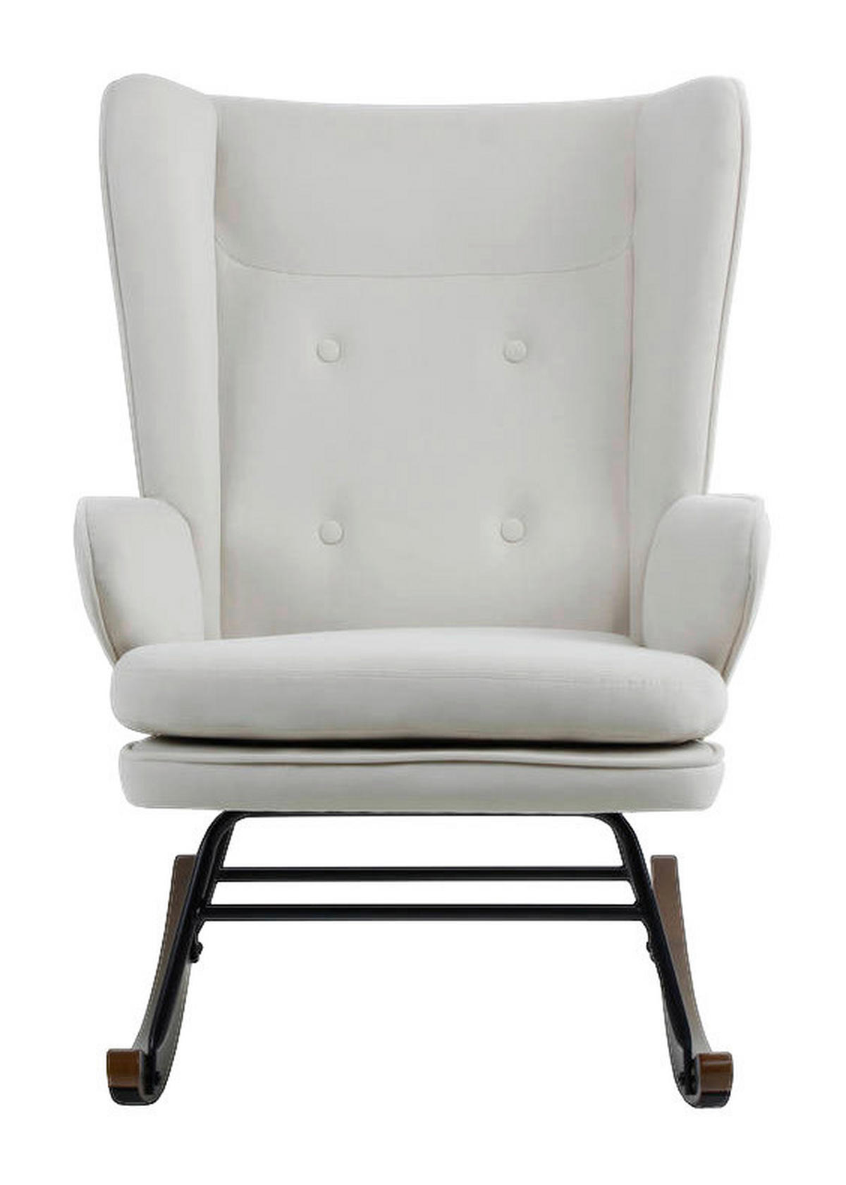 Schaukelstuhl Melorie 100 beige B/H/T: ca. 86x95x65 cm Melorie 100 - beige/schwarz (86,00/95,00/65,00cm) - 360 Living