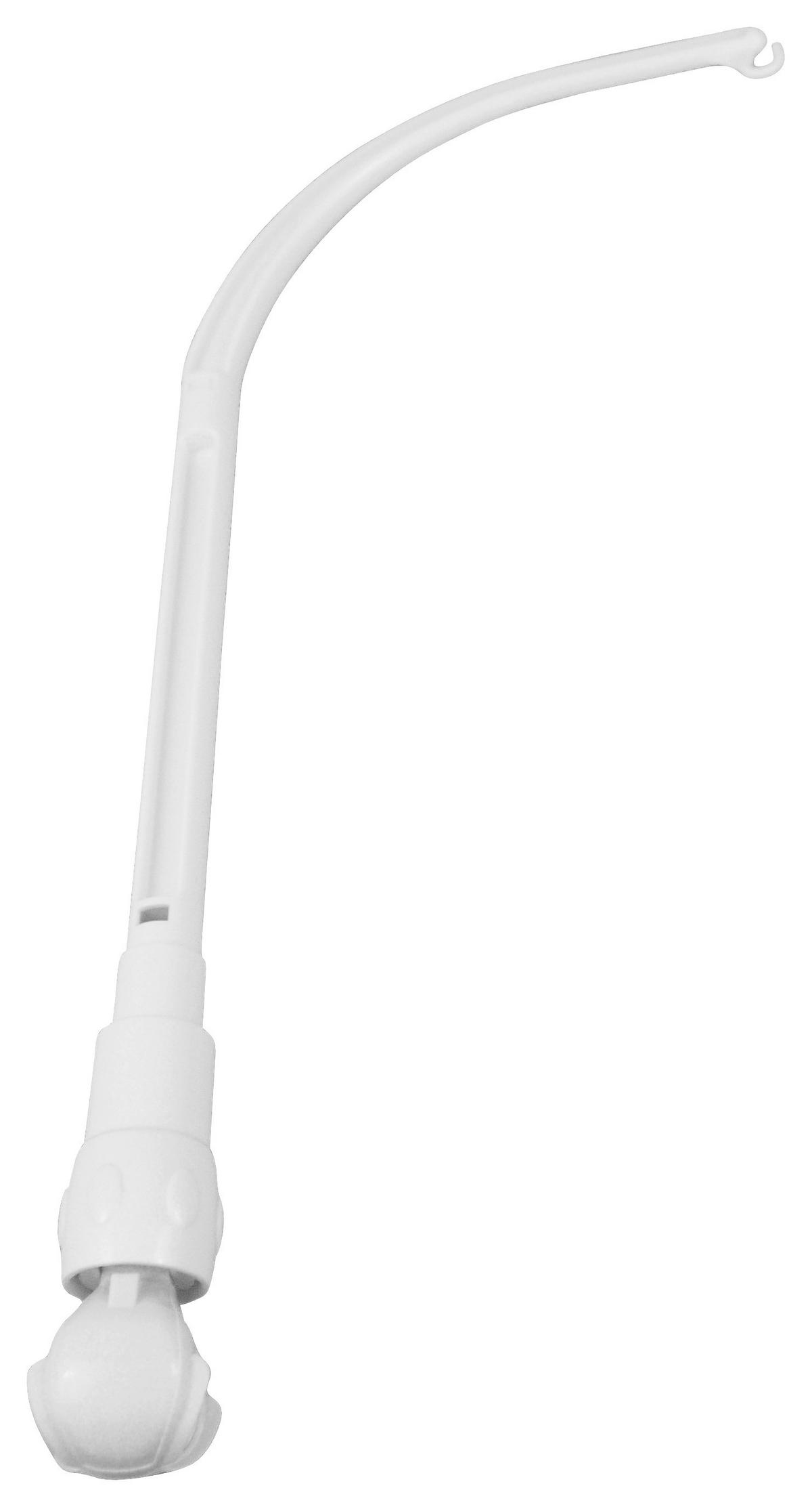 Niermann Mobilehalter für Rundstab B/H/L: ca. 11x6x35 cm für Rundstab - weiß (35,00/11,00/6,00cm) - Niermann
