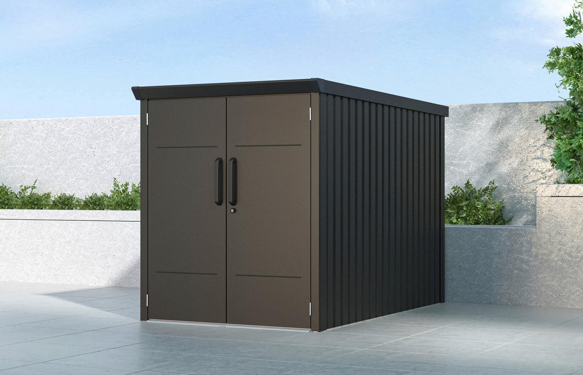 Westmann Fahrradgarage Velos schwarz B/H/L: ca. 133x151x222 cm Velos - schwarz (222,00/133,00/151,00cm) - Westmann