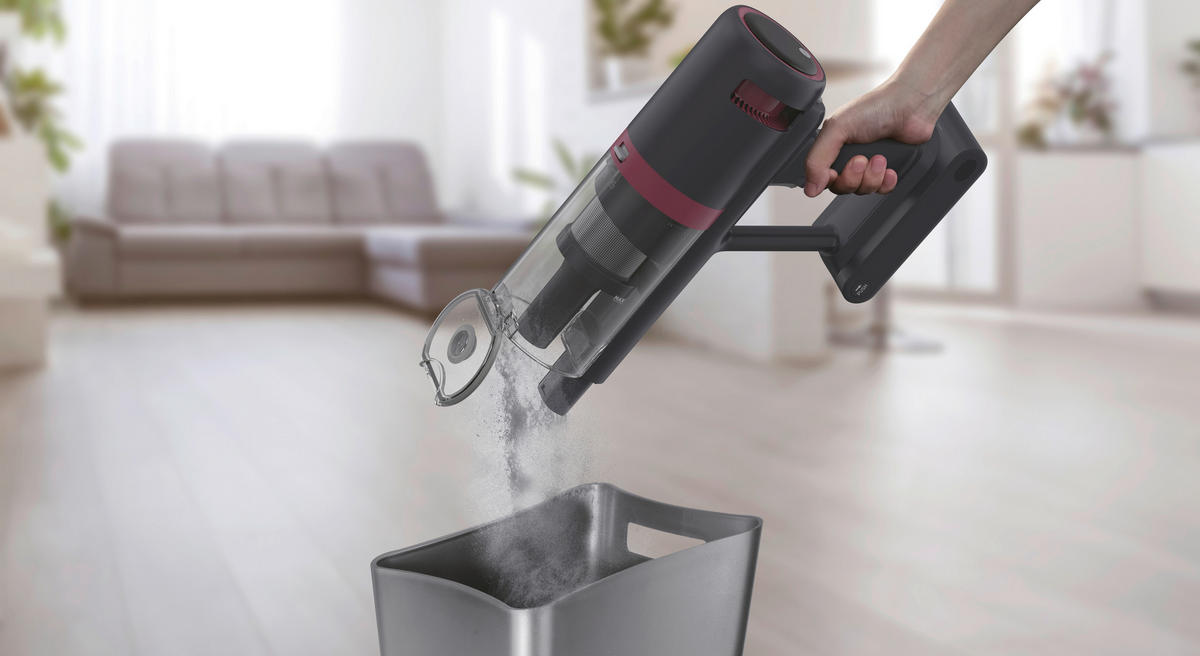 Hoover Handstaubsauger HFG10HX 011 schwarz silber rot Kunststoff Metall B/H/L: ca. 24,2x26x111 cm Handstaubsauger_HFG10HX_011 - rot/schwarz (111,00/24,20/26,00cm) - Hoover