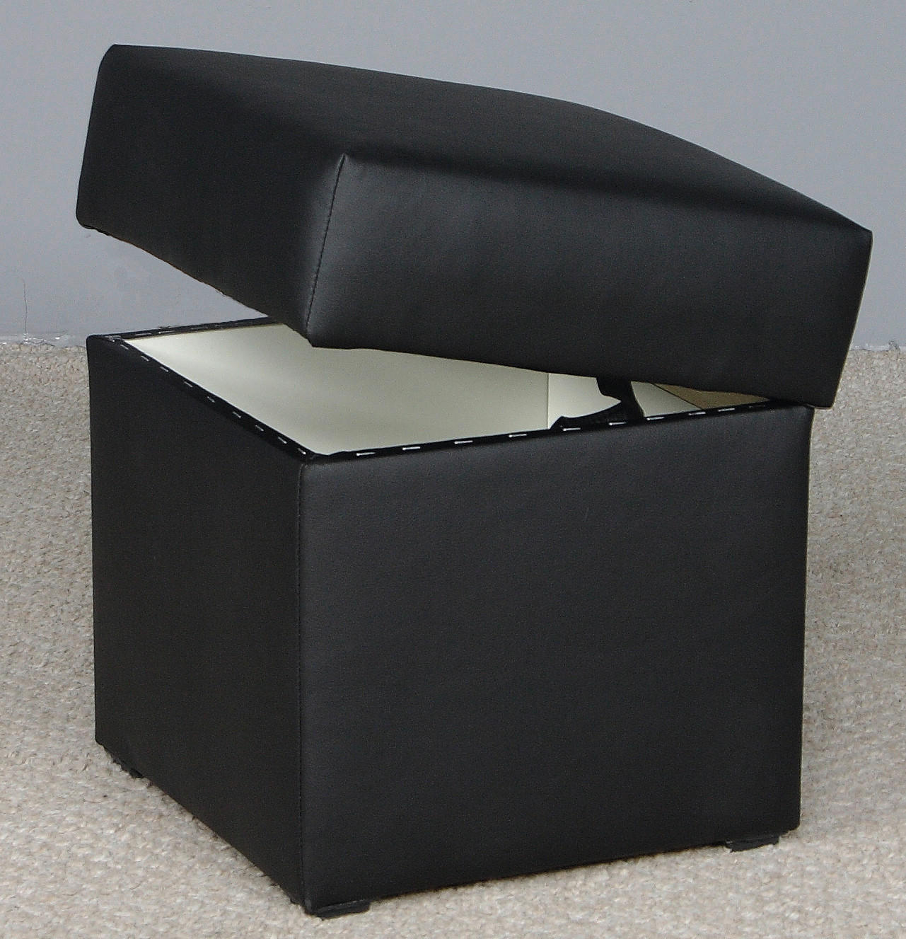 Hocker Anca schwarz B/H/T: ca. 41x43x42 cm Anca - schwarz (41,00/43,00/42,00cm)