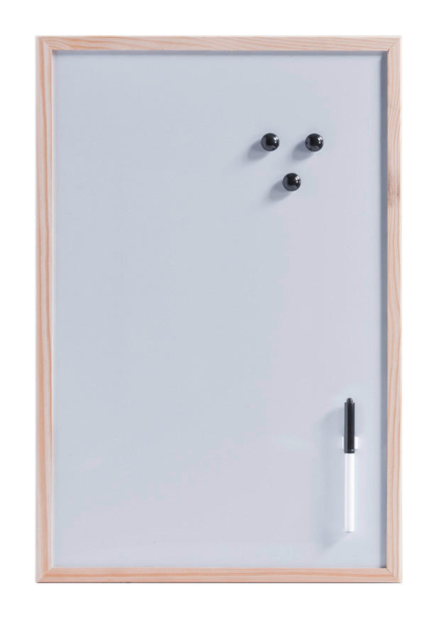 Zeller Magnet-/Schreibtafel Magnet-/Schreibtafel - natur/grau (59,00/39,50/1,54cm) - Zeller