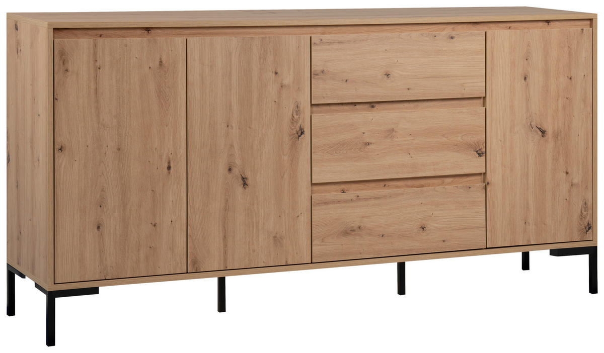 Sideboard Korsika Eiche Artisan Nachbildung B/H/T: ca. 170x87x40 cm Korsika - Eiche (170,00/87,00/40,00cm)