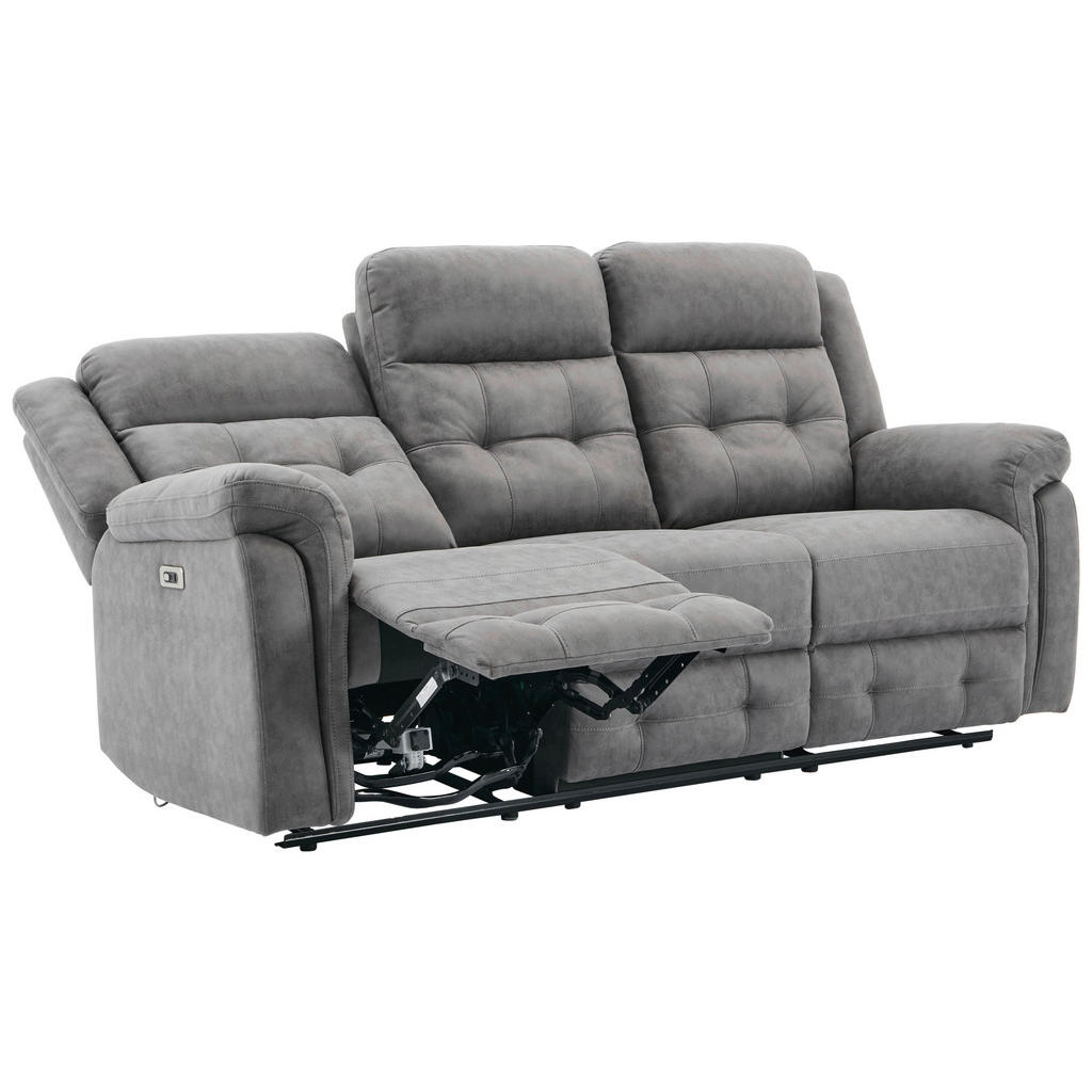 Thumbnail - Sofa Philip grau Microfaser B/H/T: ca. 208x103x95 cm