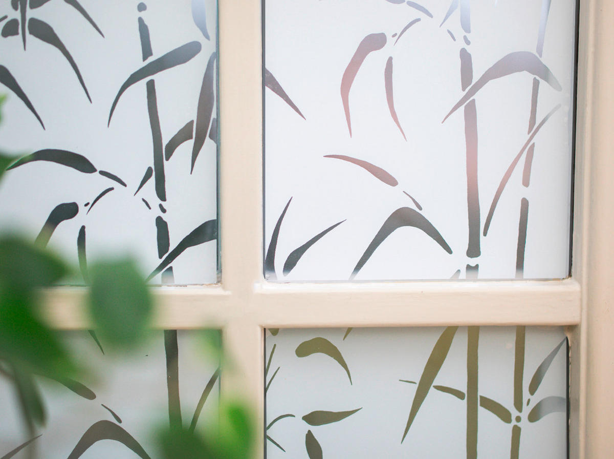 d-c-fix Fensterfolie Bamboo weiß transparent B/L: ca. 67,5x150 cm Fensterfolie_d-c-fix_F3388023 - weiß/transparent (67,50/150,00cm) - d-c-fix