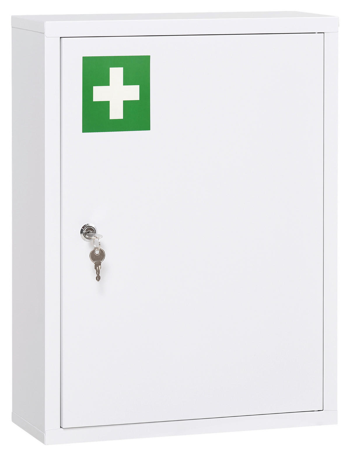 kleankin Medizinschrank weiß Edelstahl B/H/L: ca. 15x40x53,5 cm Medizinschrank - weiß (53,50/15,00/40,00cm) - kleankin
