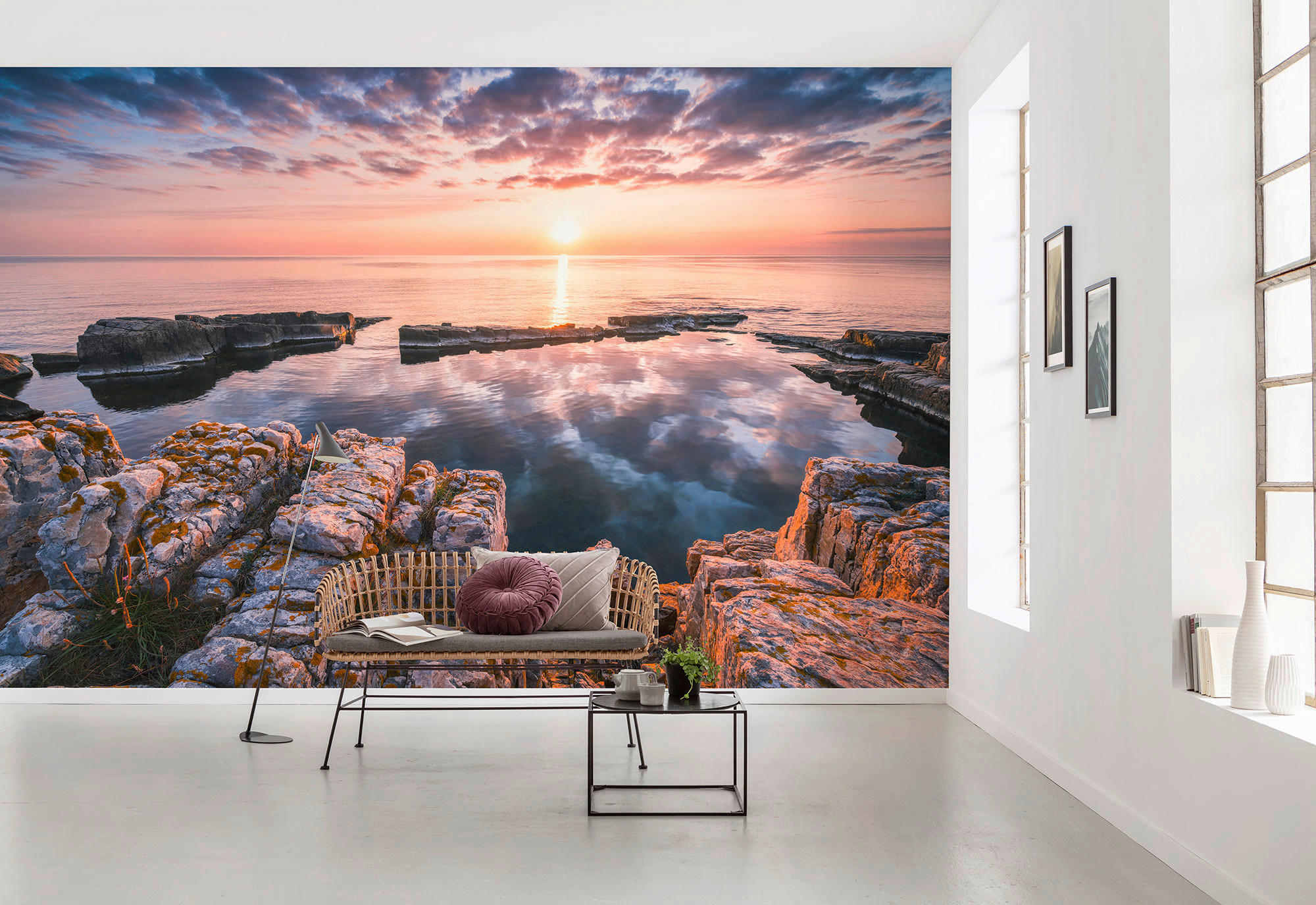 Komar Fototapete Spiegelküste XXL4-1030 multicolor B/H: ca. 368x248 cm Spiegelküste XXL4-1030 - multicolor (368,00/248,00cm) - Komar