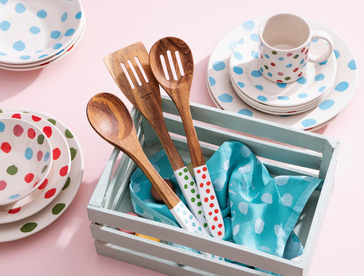 CASA SAMANTHA Teller SABOR blau Steinzeug 3 tlg. SABOR - blau/weiß (26,00cm) - CASA SAMANTHA
