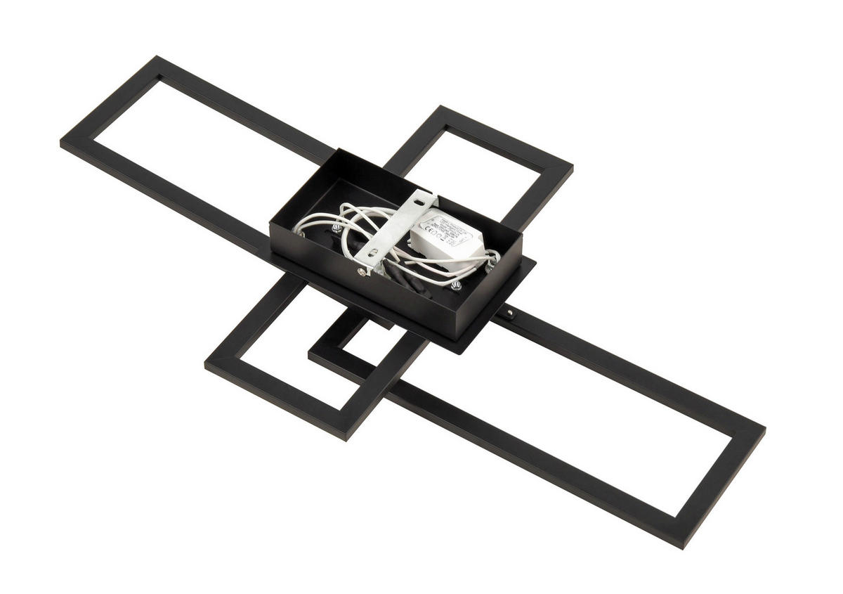 Deckenleuchte schwarz Kunststoff B/H/L: ca. 35x8x64 cm LED-Deckenleuchte_Tahnee - schwarz (64,00/35,00/8,00cm)