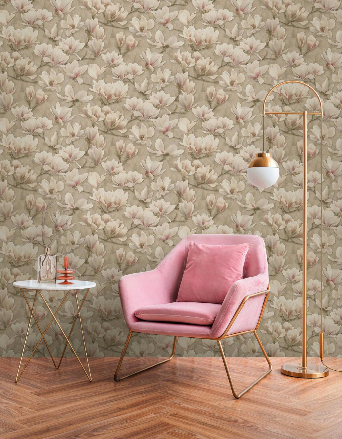 A.S.Creation Vliestapete weiß rosa B/H/D: ca. 53x1005x8 cm Vliestapete - weiß/rosa (8,00/1005,00cm) - A.S.Creation