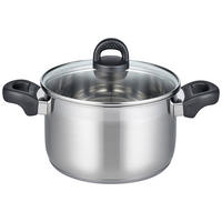 ELO Basic Fleischtopf silber Edelstahl D: ca. 20 cm Fleischtopf_Turmalin 20cm - silber (20,00cm) - ELO Basic